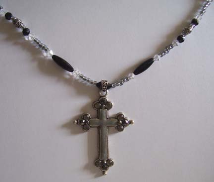 Cross Pendant Necklace (close-up)