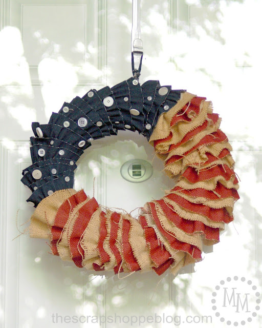 patriotic ruffle wreath