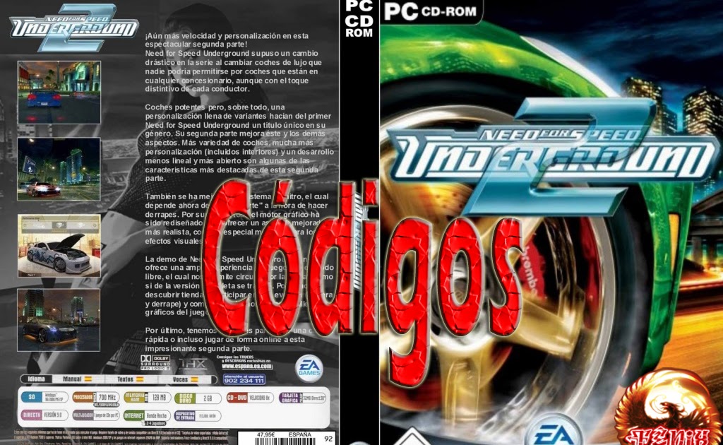 Códigos do Need For Speed Underground do PS2 #needforspeed #needforspe