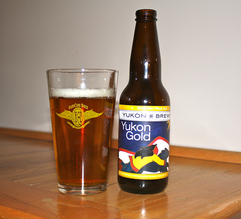 The lone biker Beer Friday. Yukon Brewing, Yukon Gold