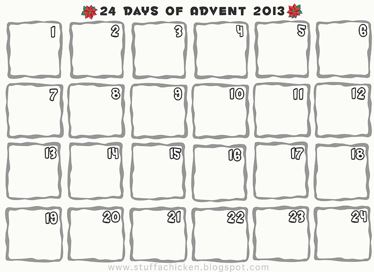 gonna stuff a chicken quick art advent calendar blank advent calendar