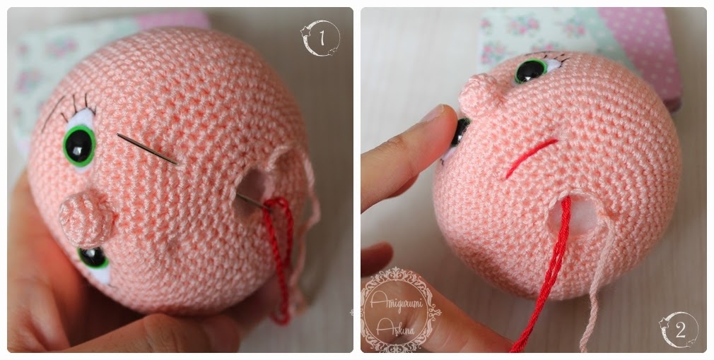 Amigurumi ağız yapılışı