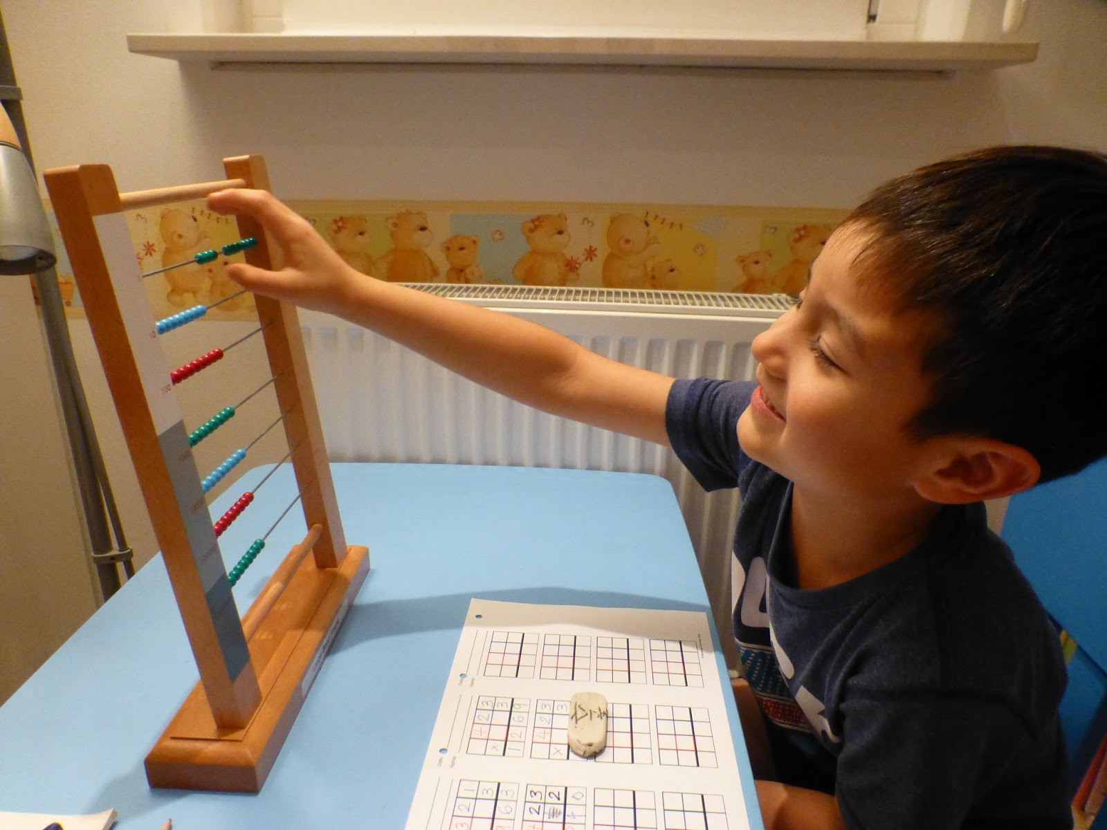 Family FECS Montessori Activity Small Bead Frame Dynamic Multiplication