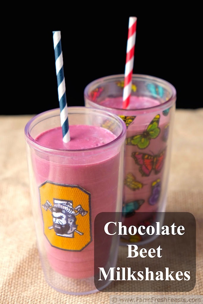 Farm Fresh Feasts Chocolate Beet Milkshake (IceCreamWeek)