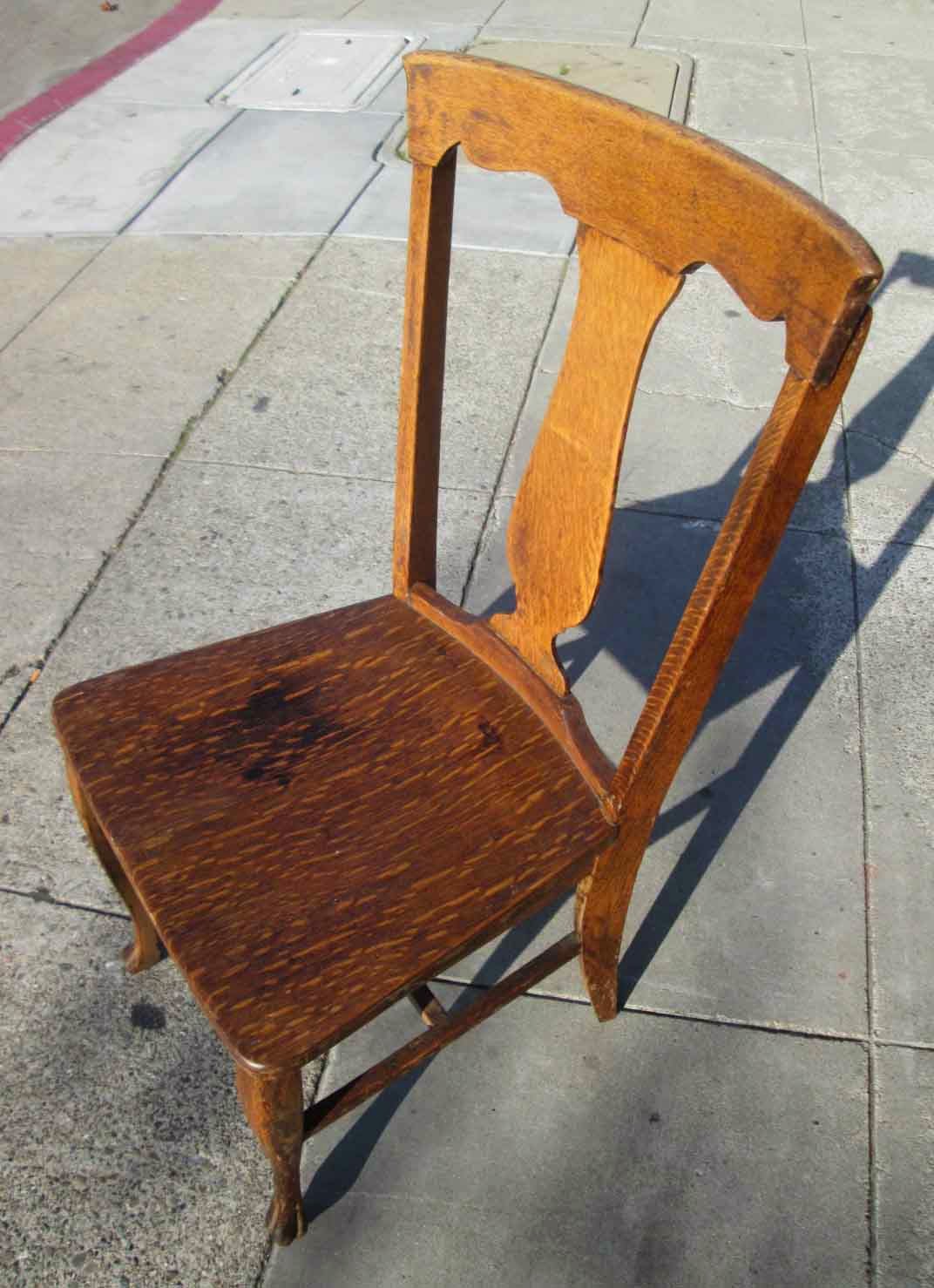 UHURU FURNITURE & COLLECTIBLES SOLD Antique Wood Chair 20