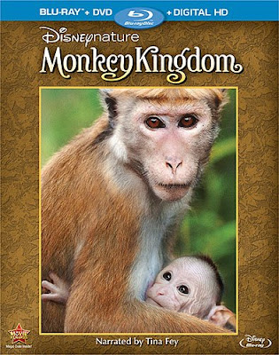 Disneynature's Monkey Kingdom Blu-Ray and DVD Cover