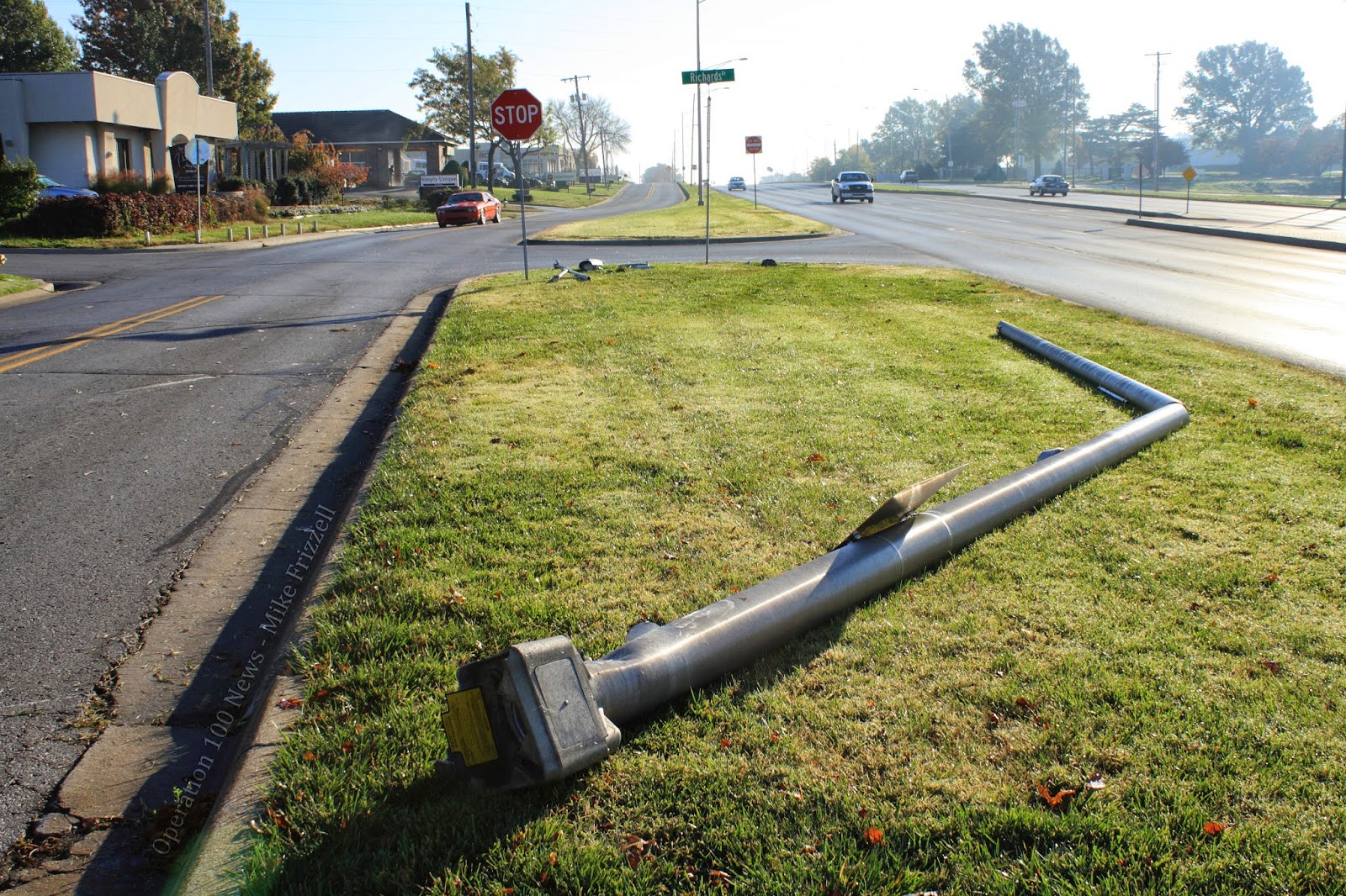 Light Pole Crashes Onto Car San Diego Light Pole Crashes Onto Car San Diego
