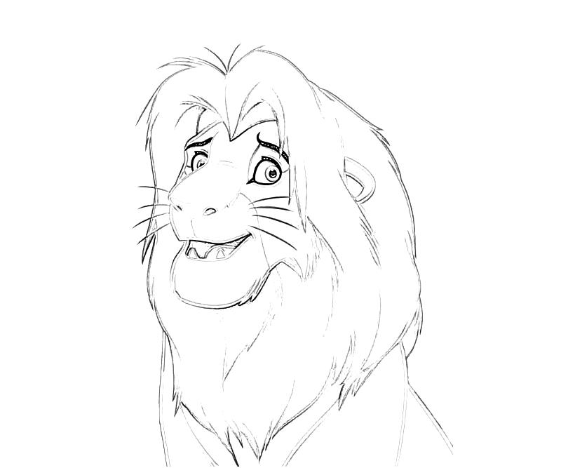 Printable 10 Simba Characters The Lion King Coloring Pages