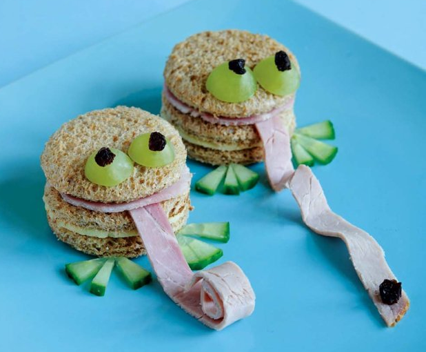 How to Make Frog Shaped Sandwiches. Oh My Fiesta Food!