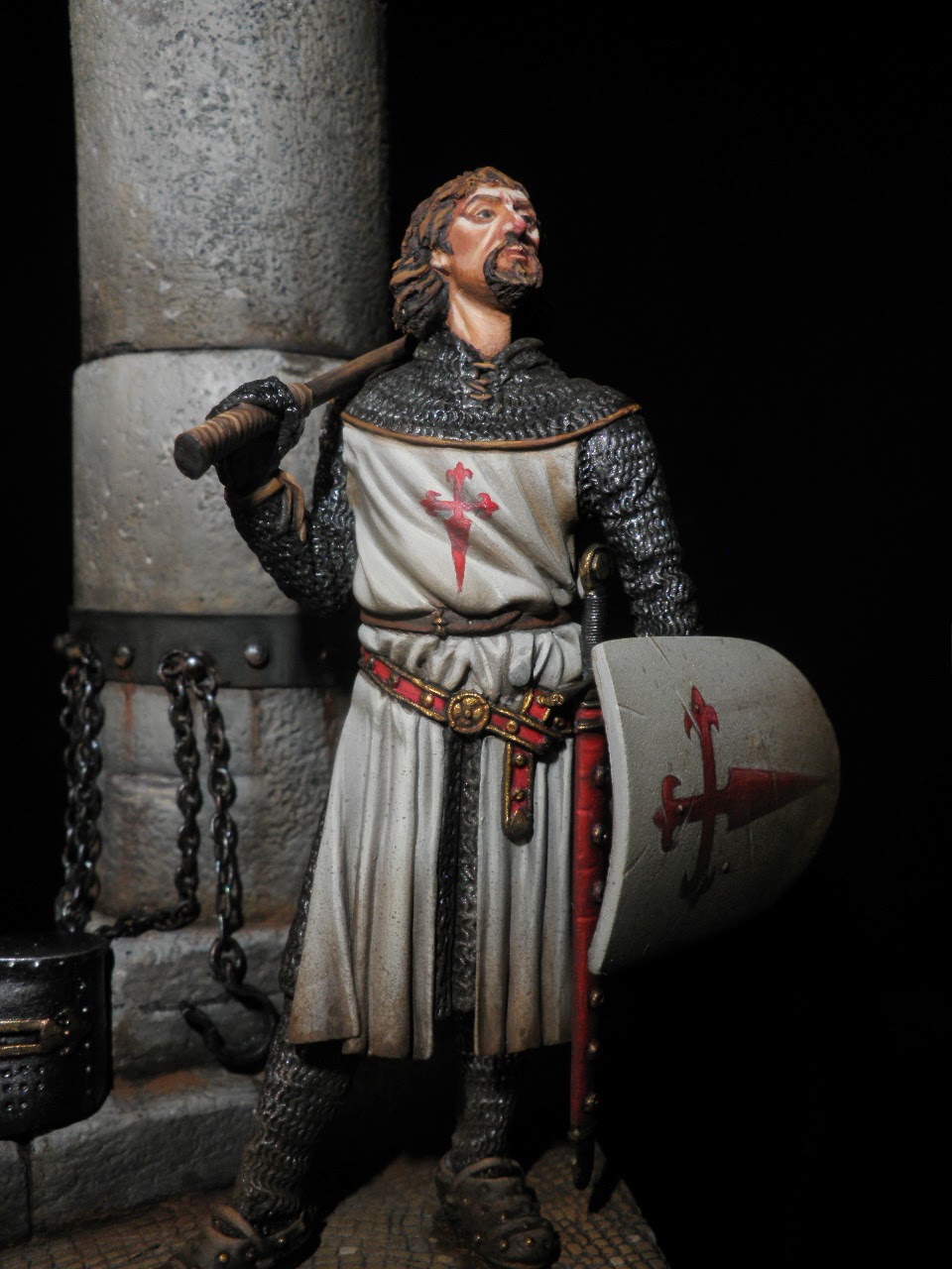 Gustavo Gil blog Pintura y Miniatura Caballero de la Orden de Santiago