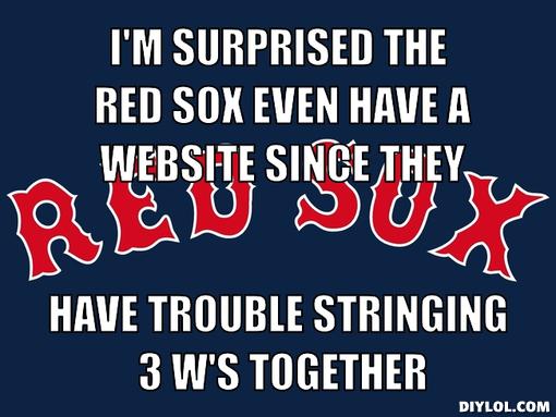 The Greedy Pinstripes: The Red Sox and Three Game Winning Streaks Meme