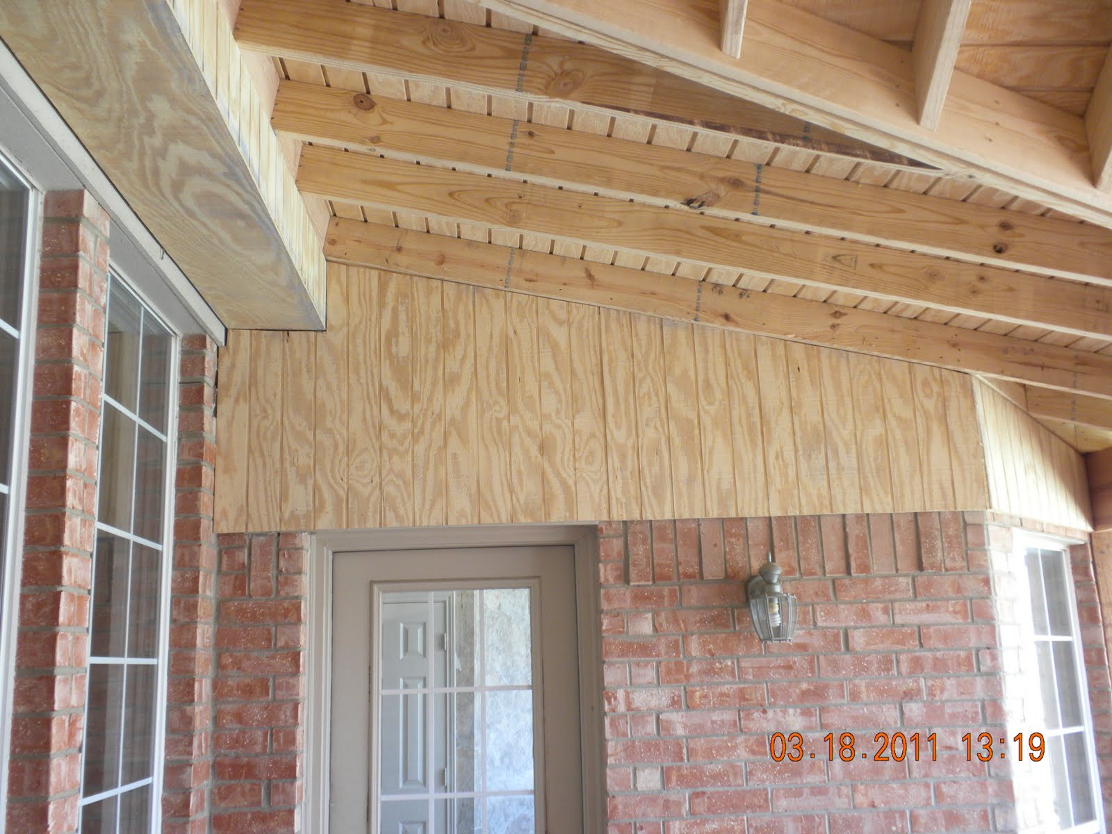 The Butler Family Patio Cover Day 3 Roof and underside