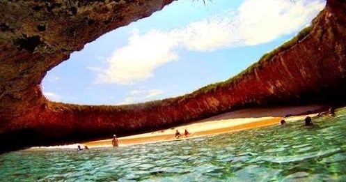 Hidden Beach Marieta Islands Puerto Vallarta Mexico