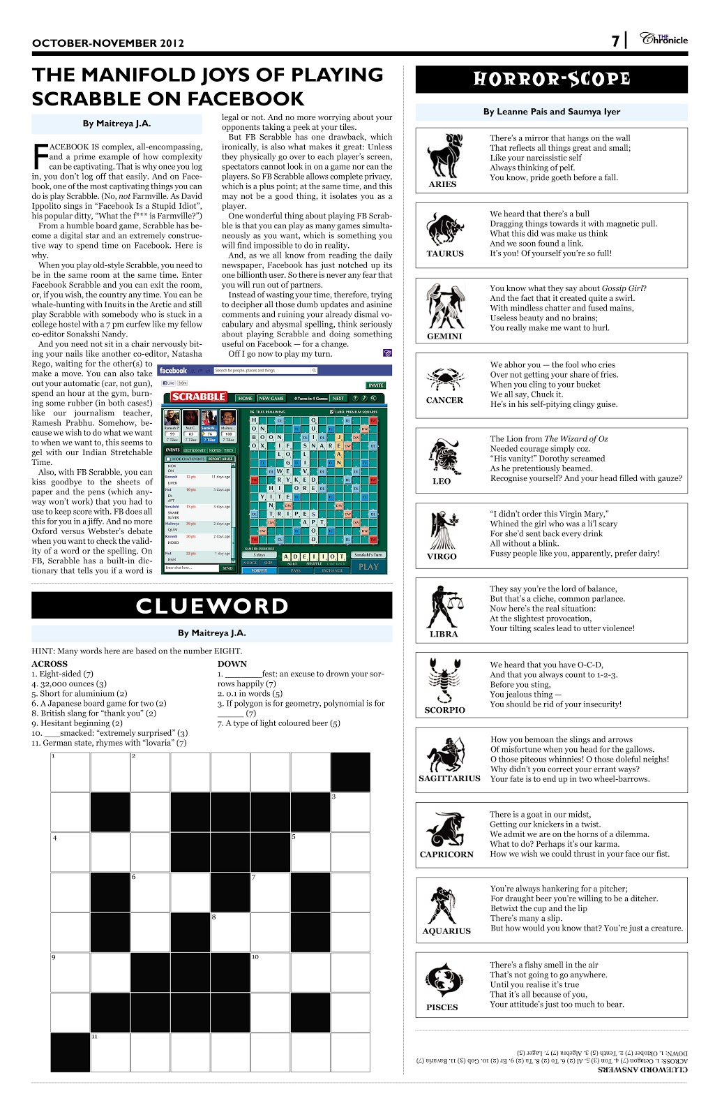 newspaper games page