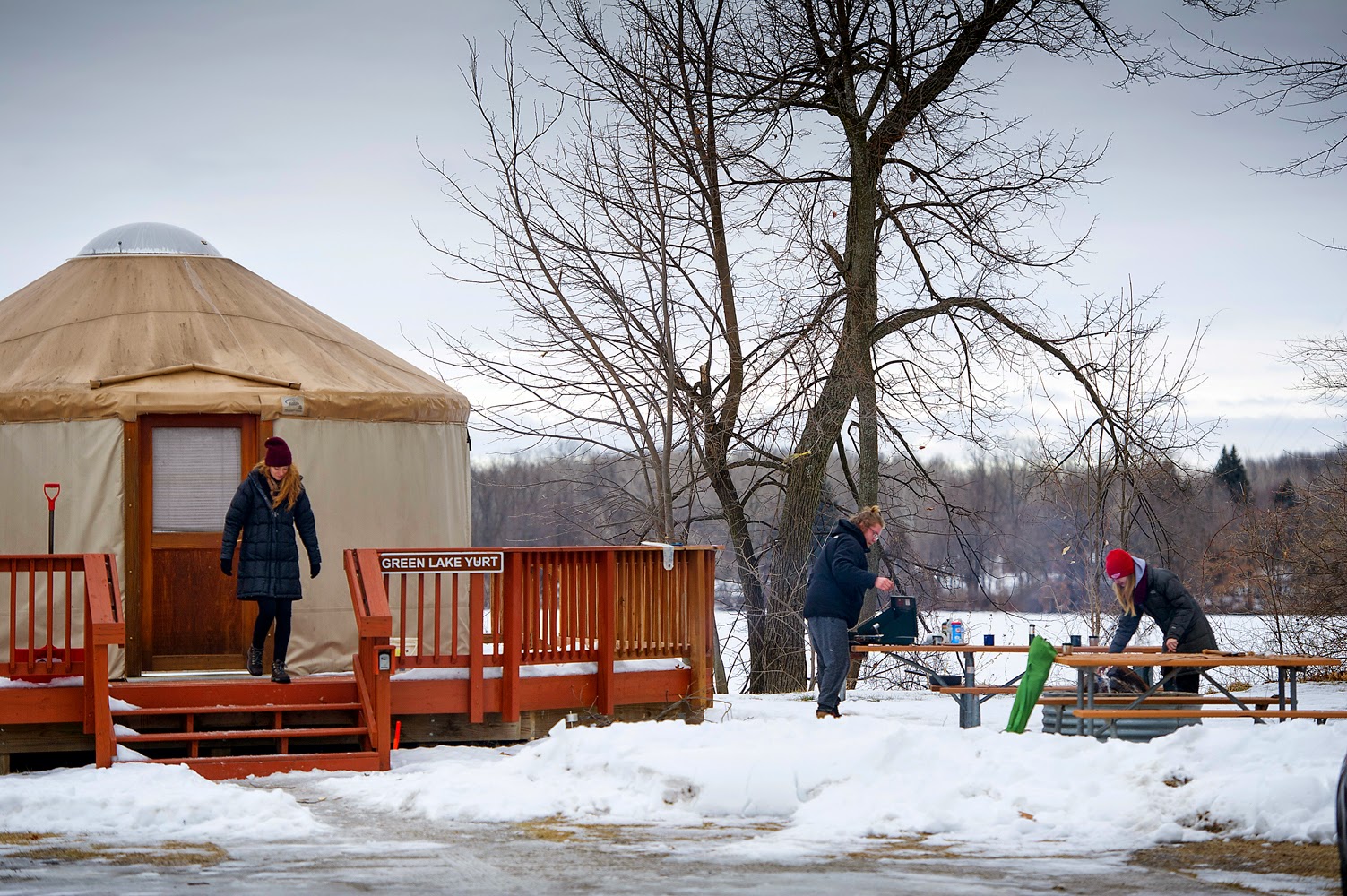 Showcasing the Michigan DNR Winter Camping Alternative Lodging