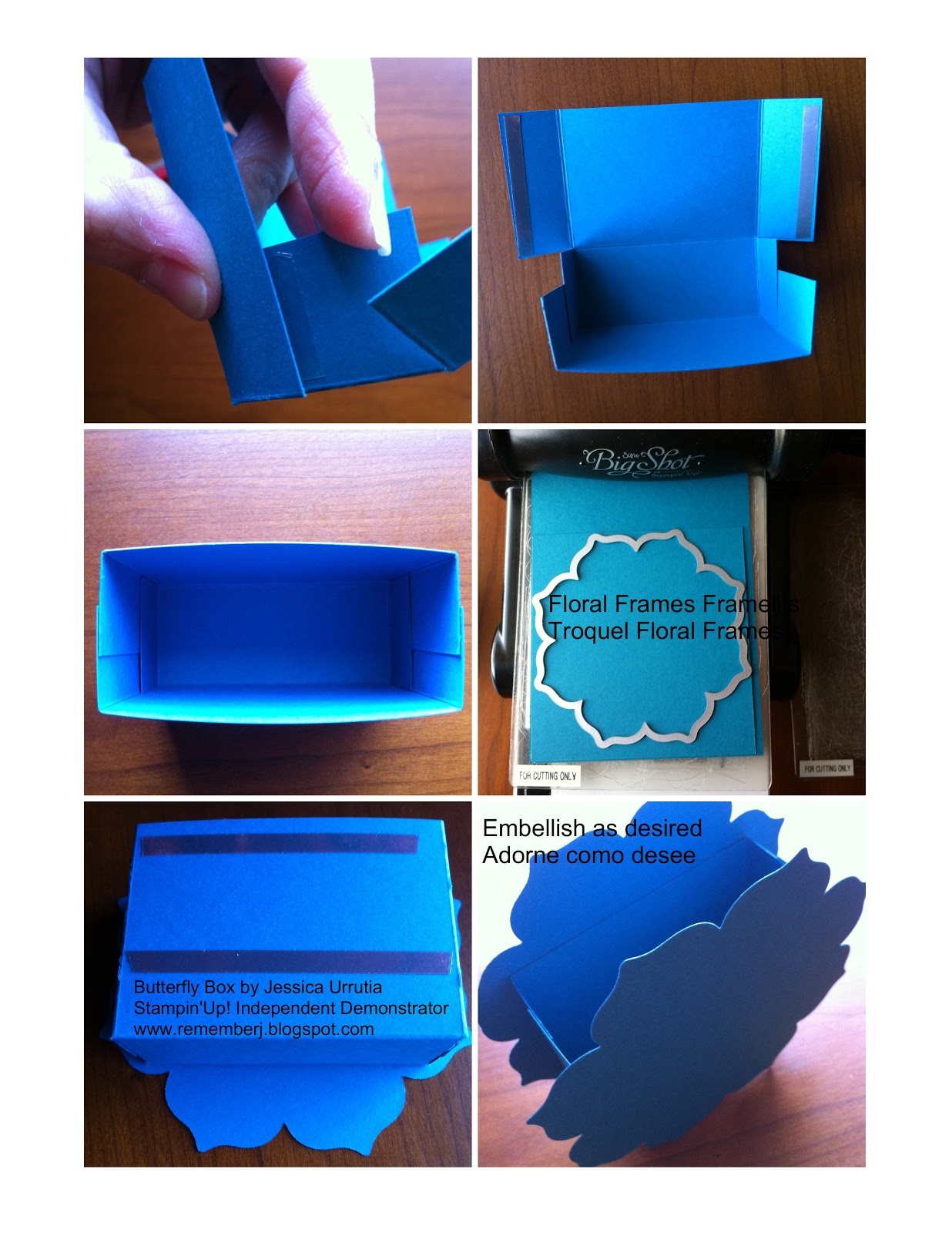 Stamp a Blessing Spring is here! Butterfly Box Tutorial with Floral Frames