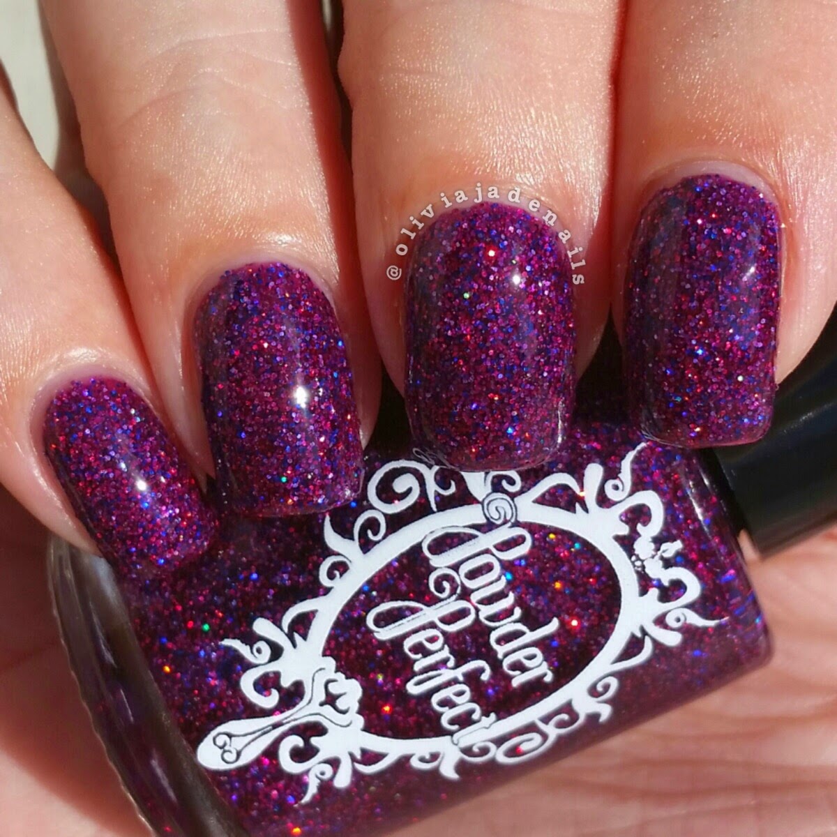Powder Perfect Anemone Awakening swatched by Olivia Jade Nails