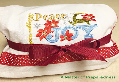 A Matter of Preparedness-Treat bag from a Dish Towel