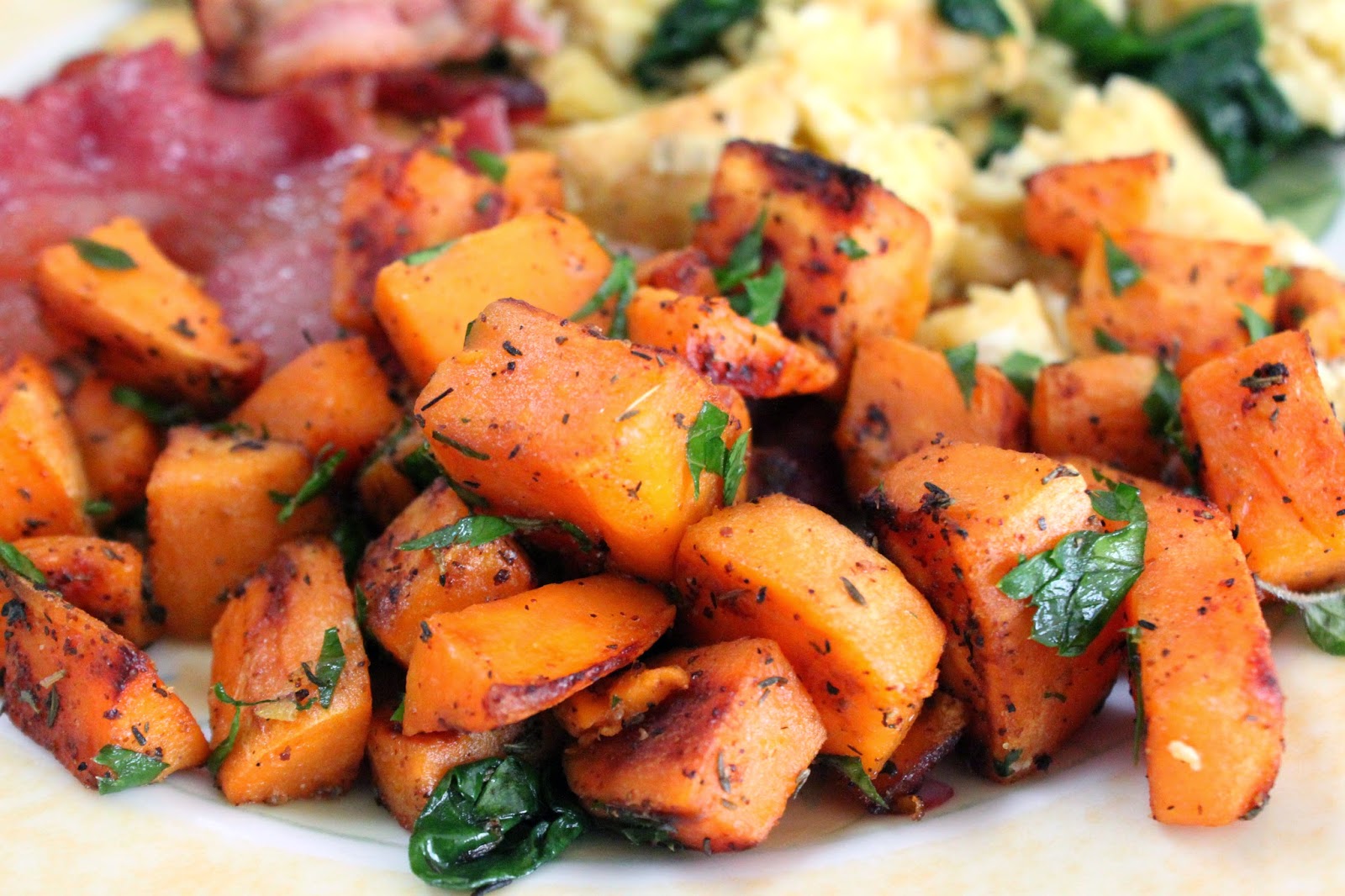 my nutritious dish sweet potato hash browns {whole30}