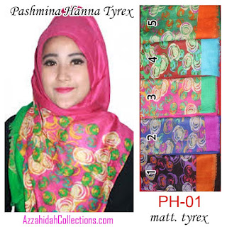 Pashmina Tyrex By Hanna - www.azzahidahcollections.com