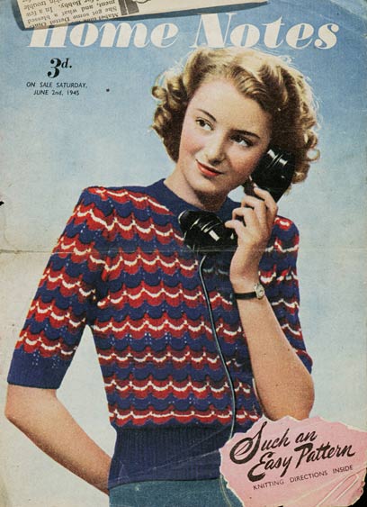 free 1940's Knitting pattern Your Victory Jumper