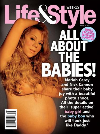 mariah carey nude pregnant