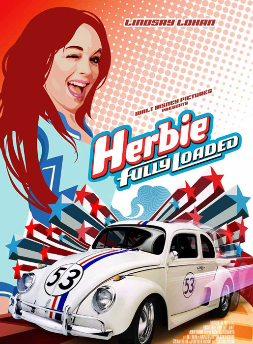 Lindsay Lohan Linday Lohan Herbie a toda marcha | Ximinia