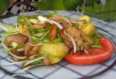 Ensalada De Panceta Fresca Con Salsa Agridulce De Soja
