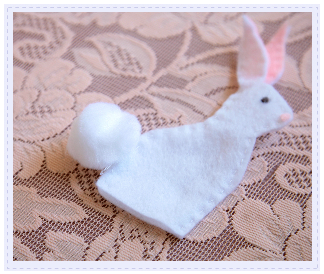 kalzeno dekorasyon keceden tavsan yapimi