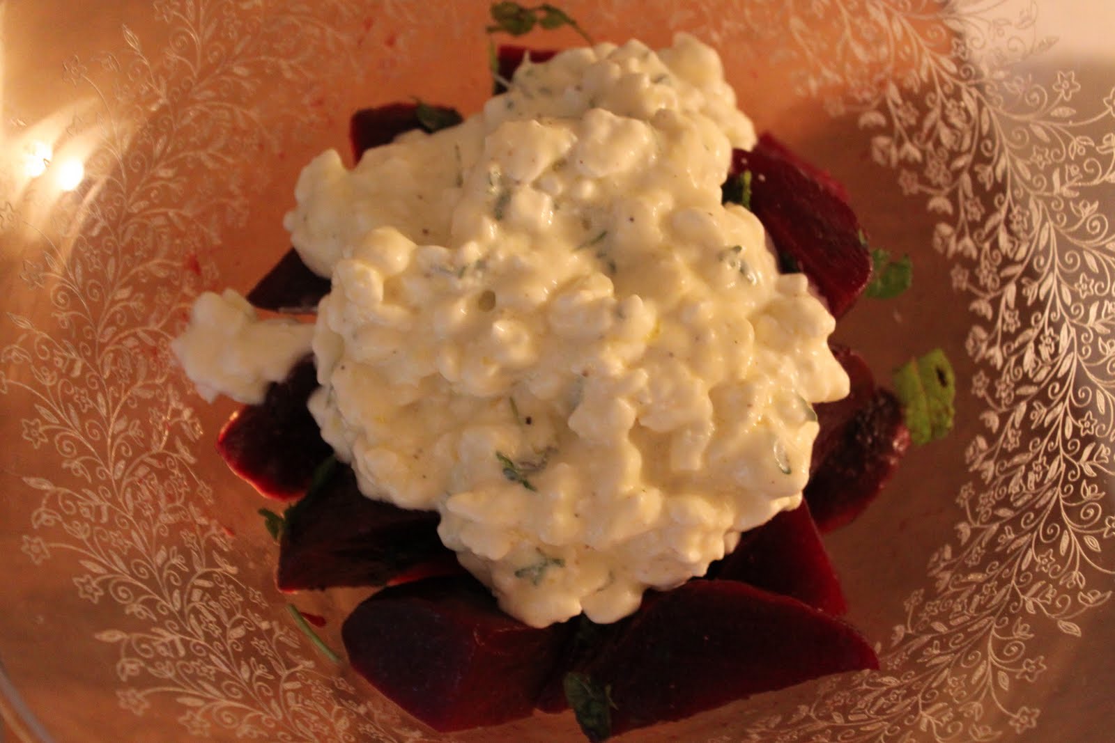 Dine At Mine Beetroot Salad With Cottage Cheese