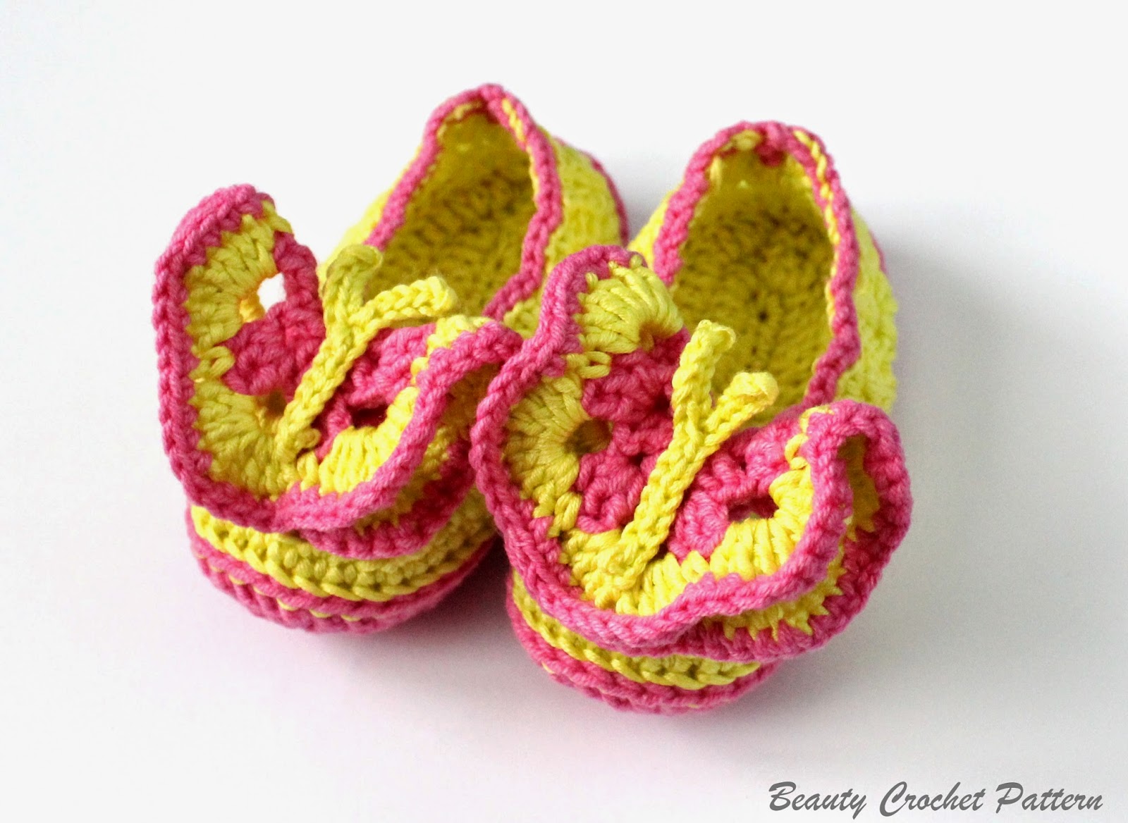 Beauty Crochet Pattern: BRIGHT BUTTERFLY CROCHET SHOES PATTERN