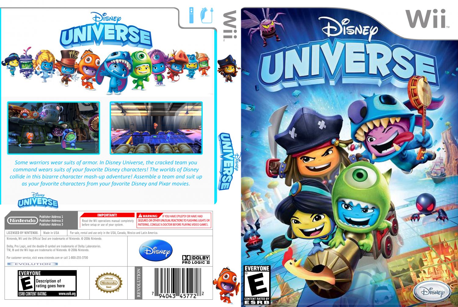 Games Covers Disney Universe Wii