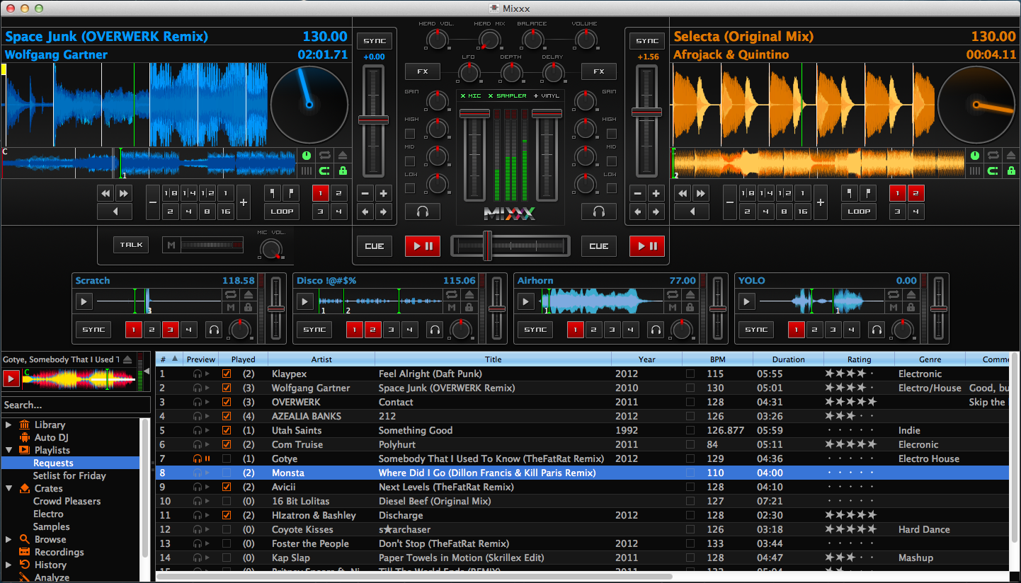 free dj mixing software