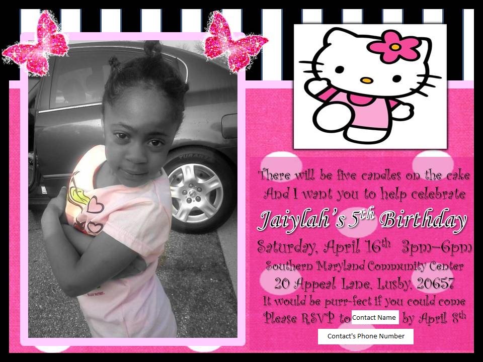 hello kitty invitations. Hello kitty Invitations