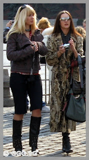 two girls on high heels