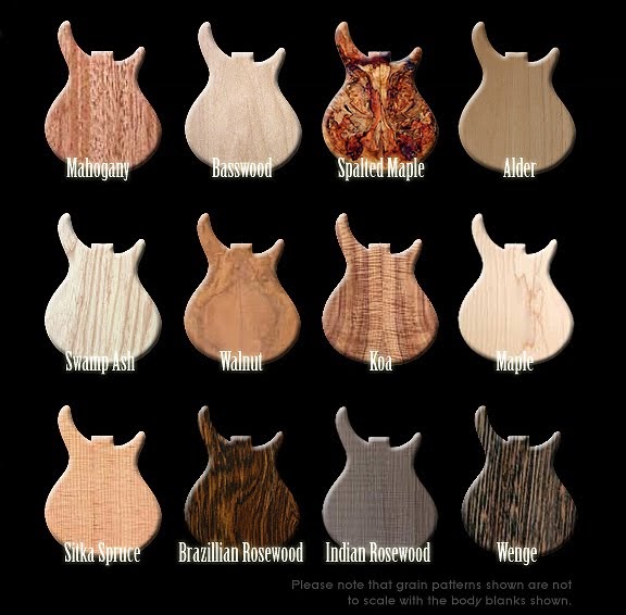 Music Guitar Body (Woods)