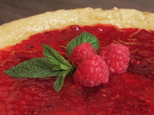 Tarta rústica de queso con mermelada de frambuesa - Raspberry cheesecake Tarta rústica de queso con mermelada de frambuesa - Raspberry cheesecake