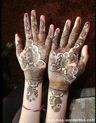 bridal mehndi designs for hands. No Pakistani wedding is ever