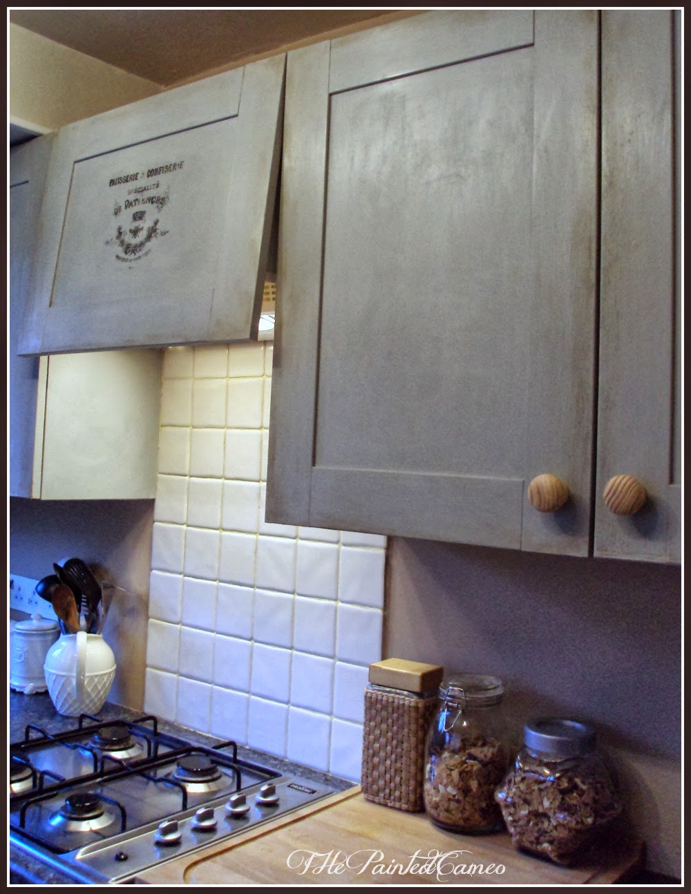 ThePaintedCameo Paris Grey kitchen