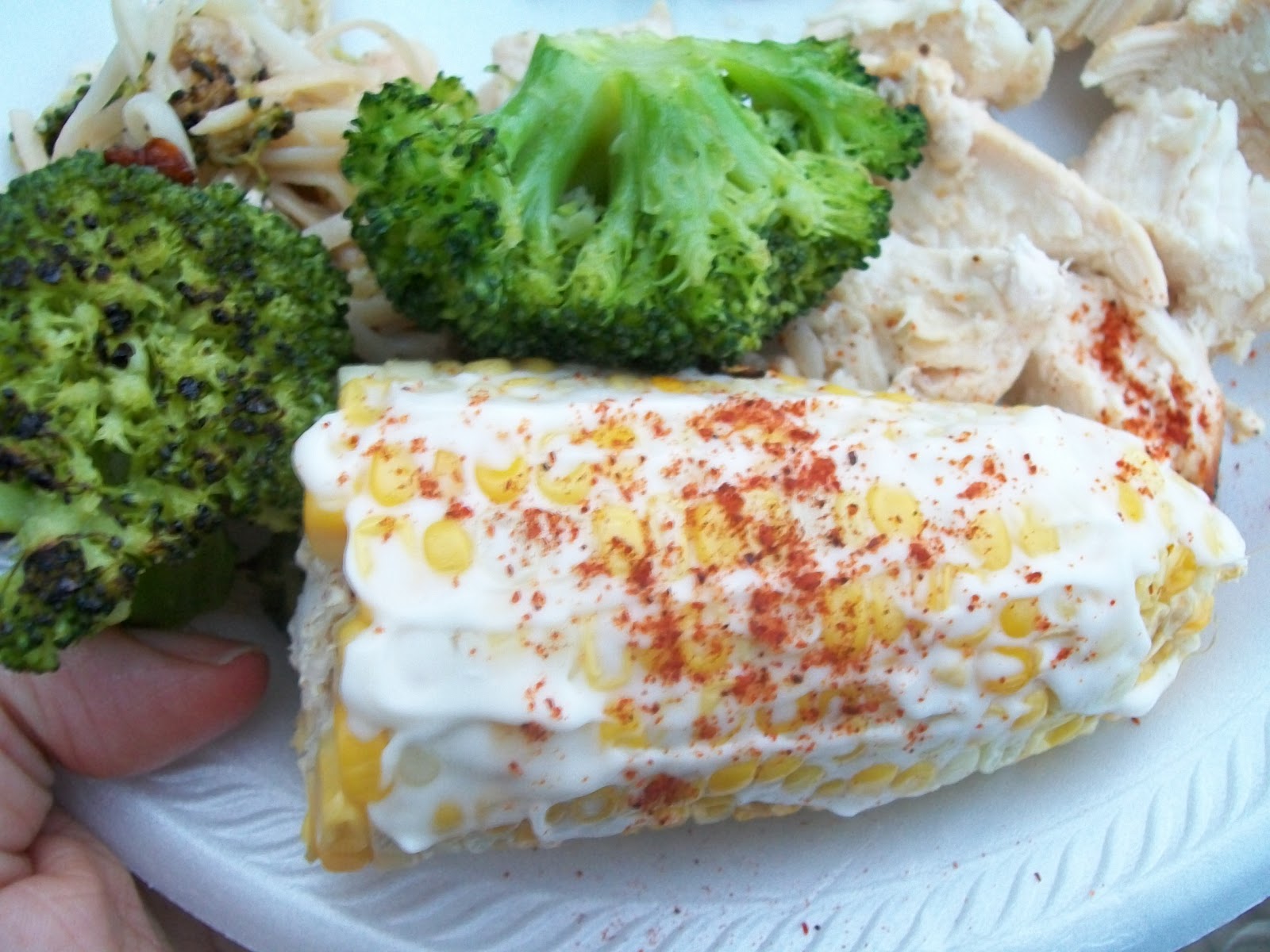 Holiday Side Dish Corn on the Cob w/ Mayo, Paprika and Parmesan & Google & Children Going Blind