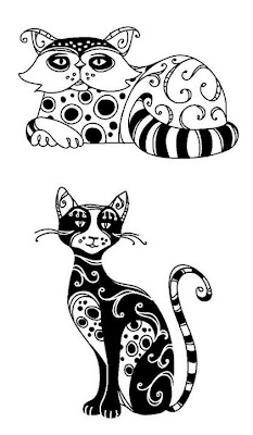 Desenho Para Colorir Fadas  Borboletas cao e gatos para bordados  para pintar e colorir