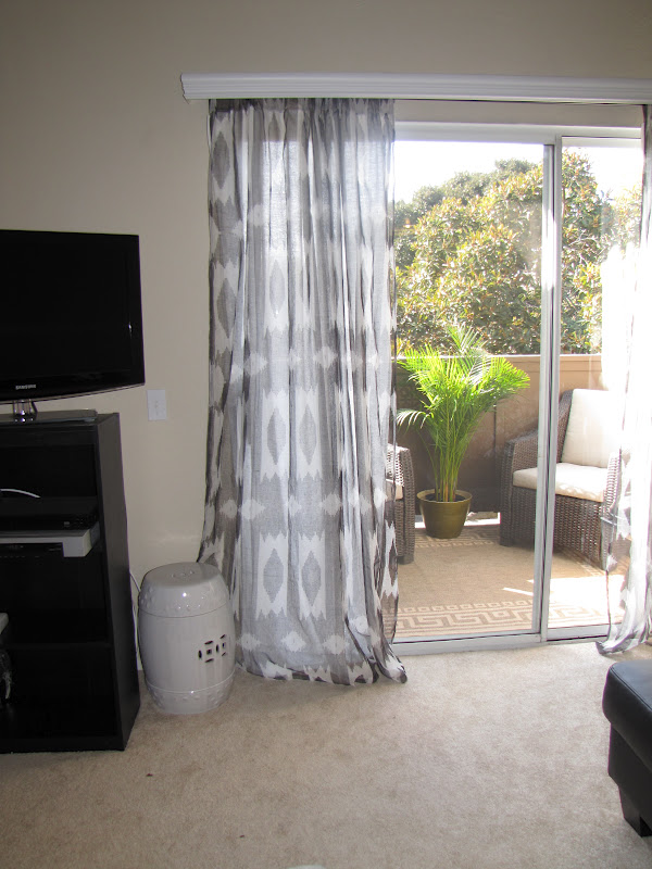 How to cover ugly apartment blinds and a DIY fail...