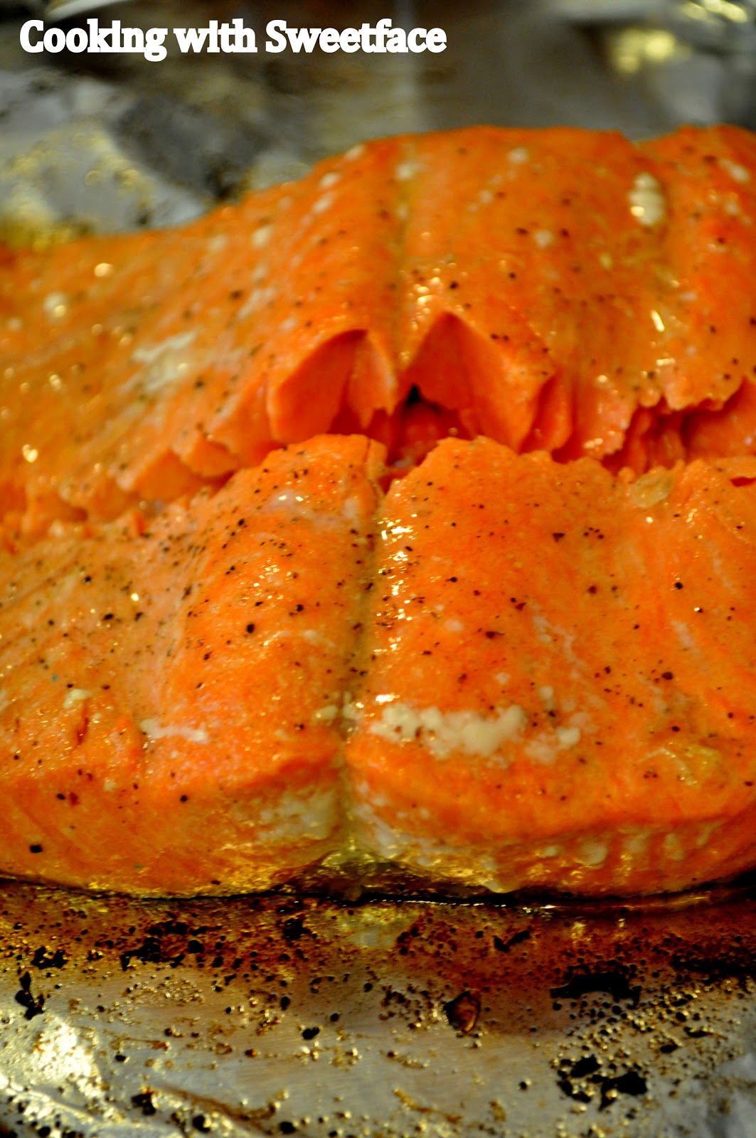 CookingwithSweetface Oven Roasted Salmon with Zucchini