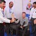 Mr. Vaichal giving momento to a foreign guest