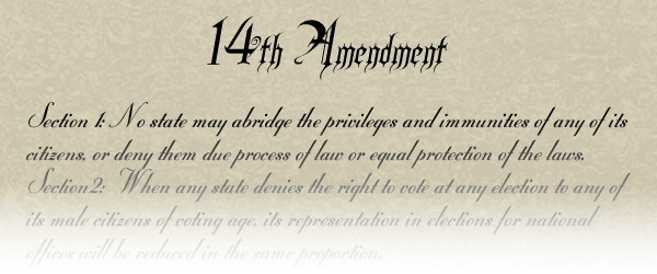The Equal Protection Of The United States
