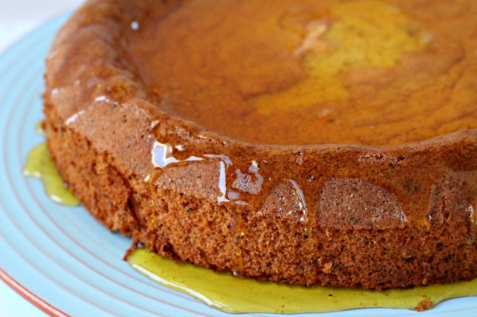 Milk and Honey Pistachio Cake with Orange Blossom Syrup