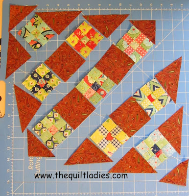 Nine Patch Quilted Table Topper Tutorial