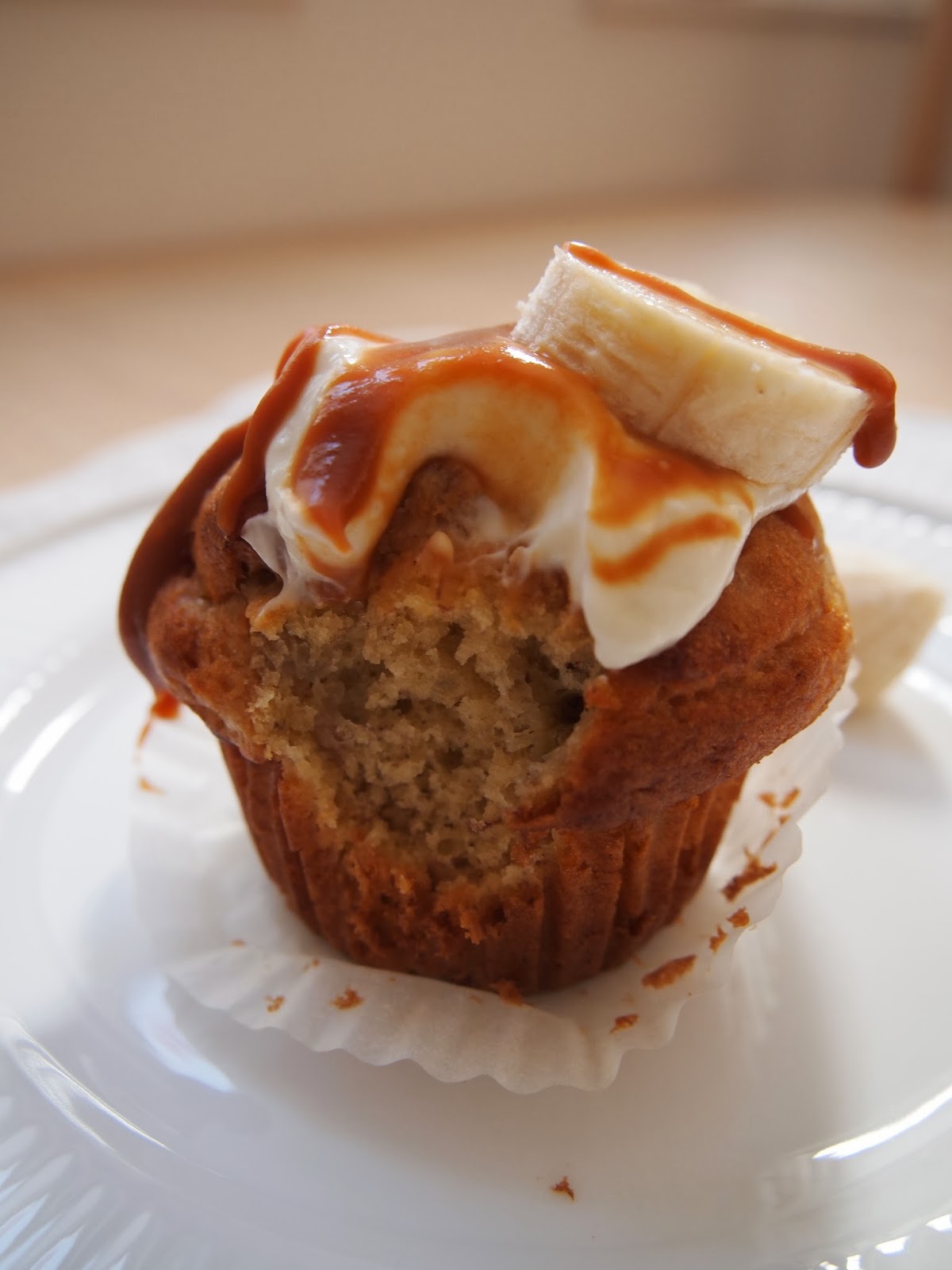 Green Banana キャラメルクリーム バナナキャラメルカップケーキ