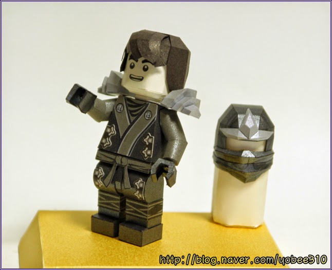 YOBEE'S LEGO MINIFIGURE PAPER CRAFT Lego Ninjago Cole (2013) Papercraft