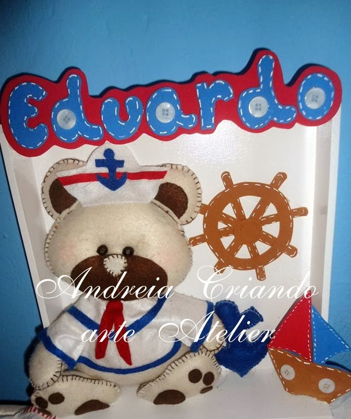 quadro porta de maternidade urso